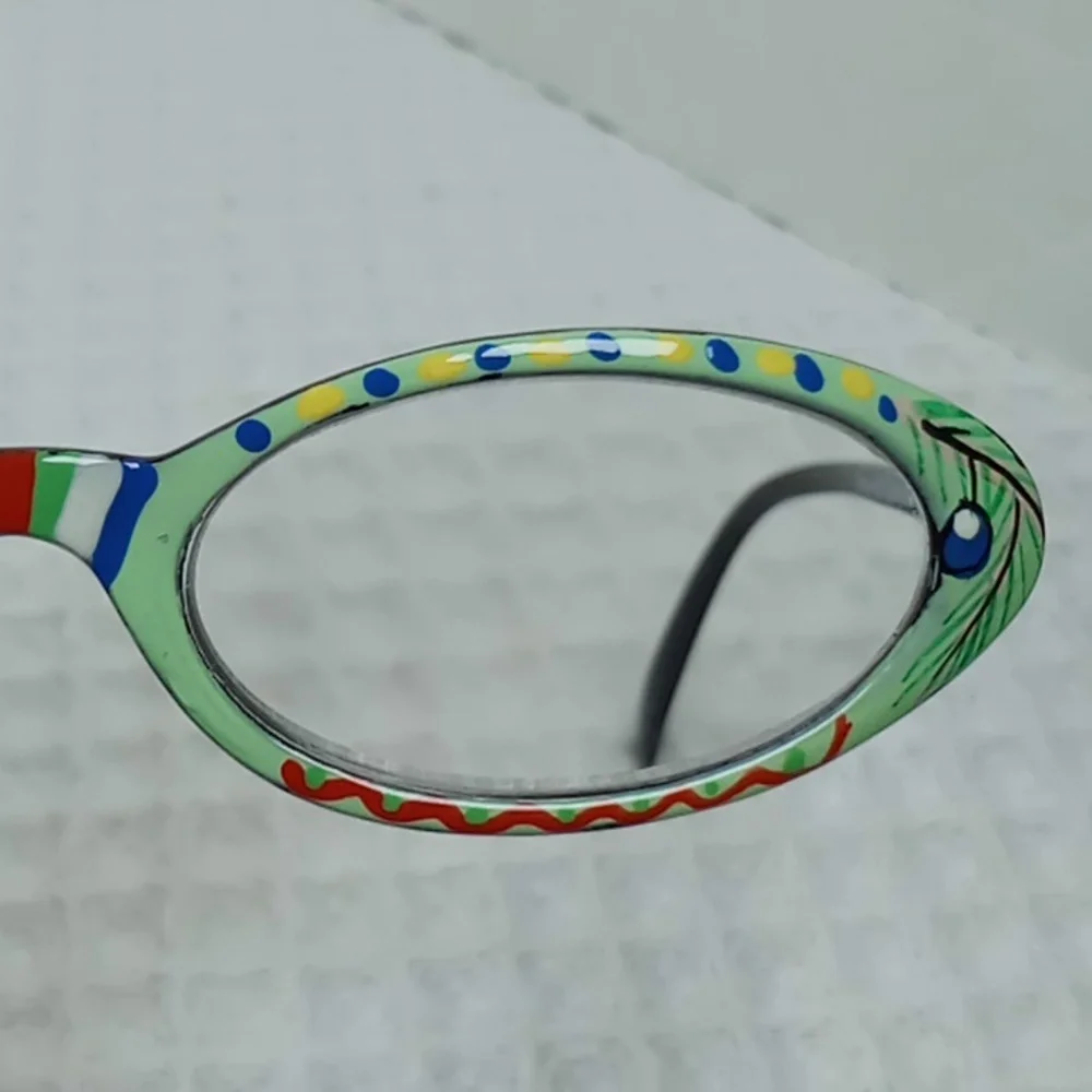 Women's Christmas Reading Glasses with Matching Case +2.75 Handpainted